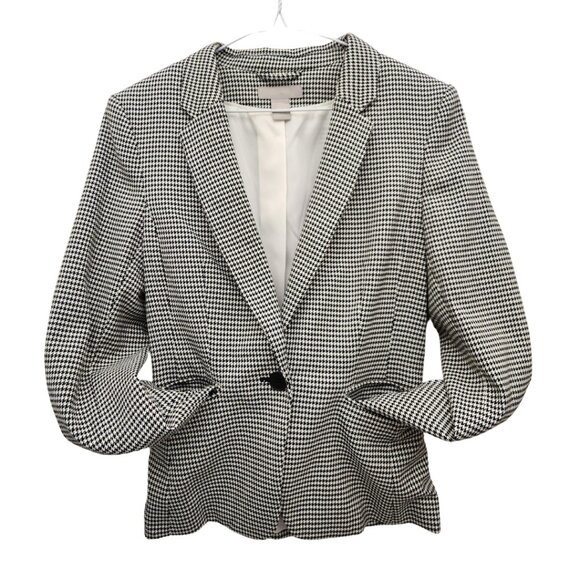 H&M Houndstooth One-Button Blazer - Picture 2 of 4